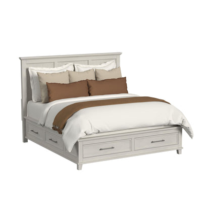 Canterbury King Storage 3PC Bedroom Set in Ivory