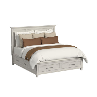 Canterbury King Storage 3PC Bedroom Set with 2 Nightstands in Ivory