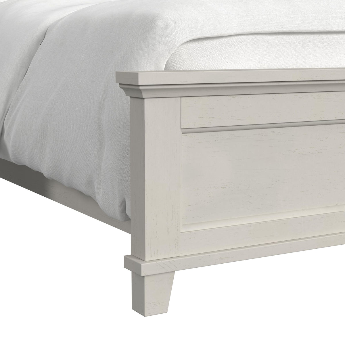 Canterbury Queen 5PC Bedroom Set with 2 Nightstands, Dresser & Chest in Ivory