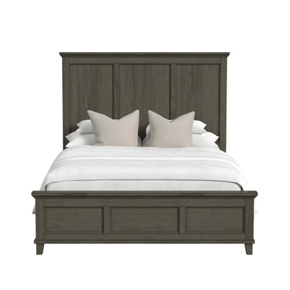 Canterbury Queen Panel Bed in Grey