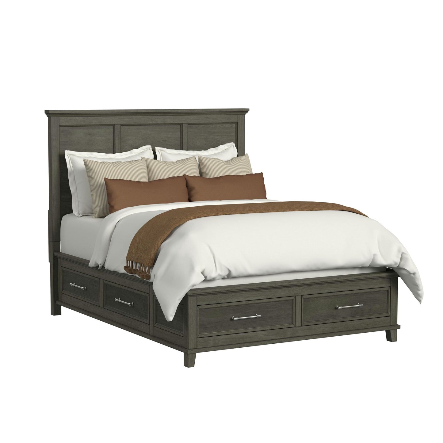 Canterbury Queen Storage 5PC Bedroom Set in Grey