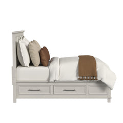 Canterbury Queen Storage Bed in Ivory
