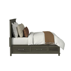 Canterbury King Storage Bed in Grey