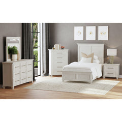 Canterbury Twin Panel 3PC Bedroom Set in Ivory