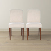 Capri Beige Fabric Dining Chair (Set Of 2)