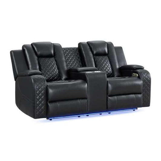 Carlo Power Motion Loveseat with Power Headrest