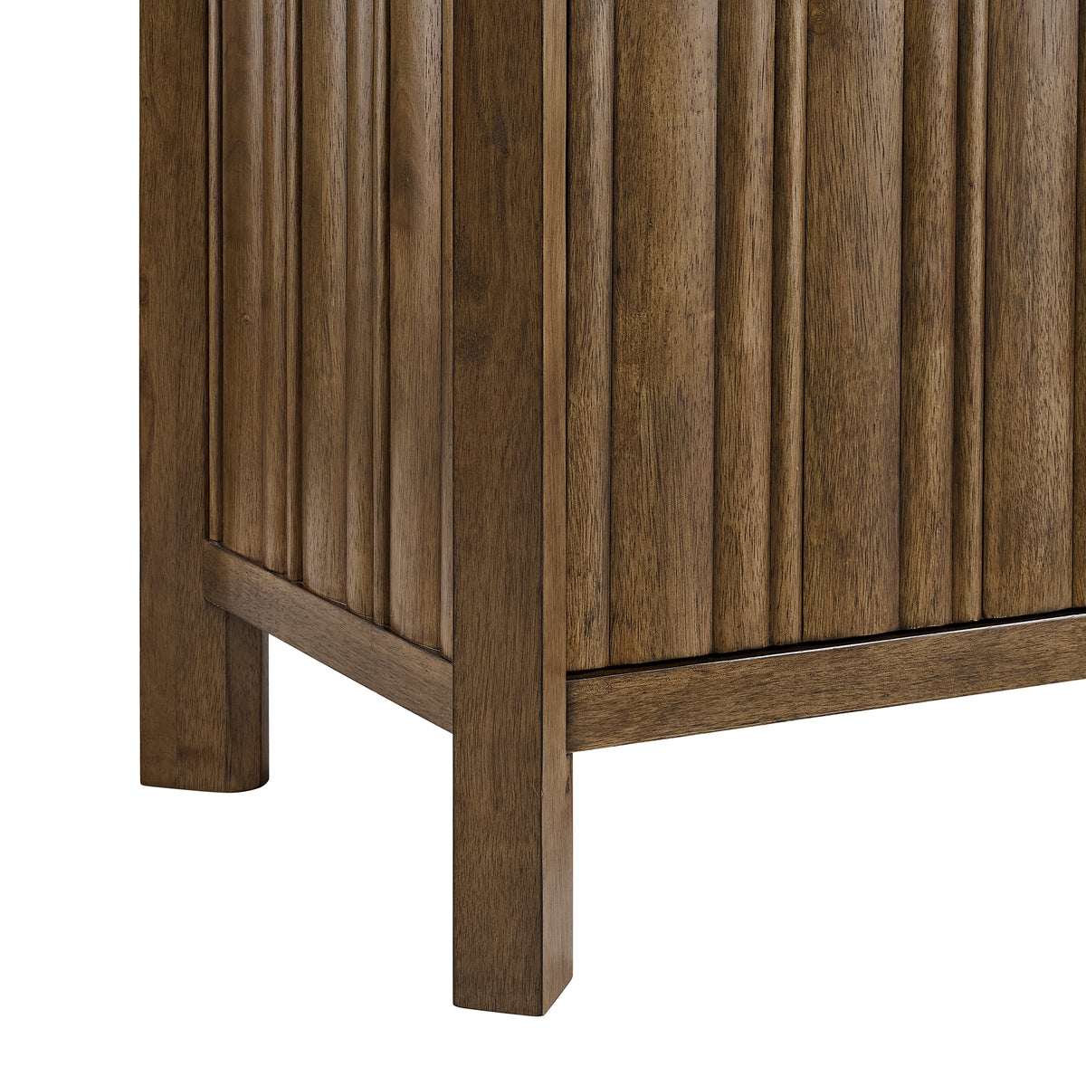 Carmela Rectangular Counter Table with White Marble Top in Brown