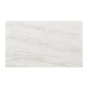 Carmela Rectangular Counter Table with White Marble Top in Brown