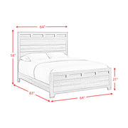 Caro Queen Bed in Natural