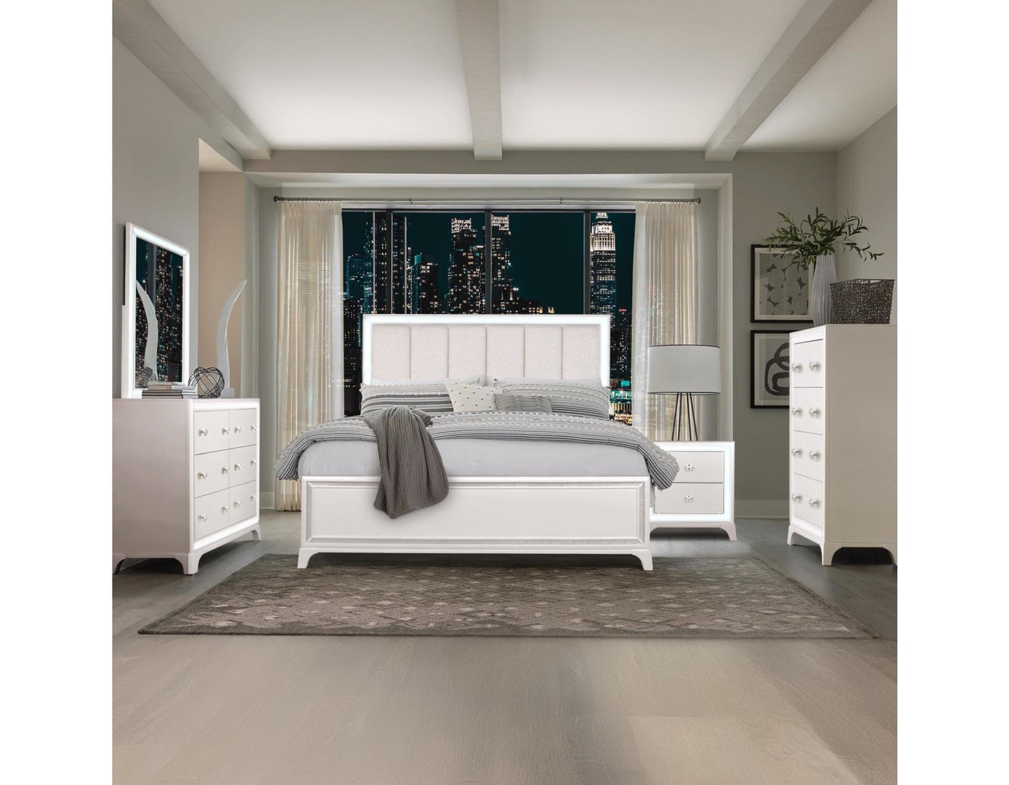 Cassie Bed Pearl Finish