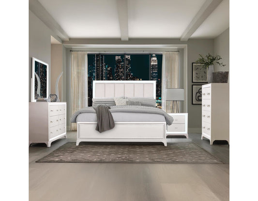 Cassie Illuminating Glam Bedroom Set