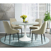 Celeste Round Dining Table in White