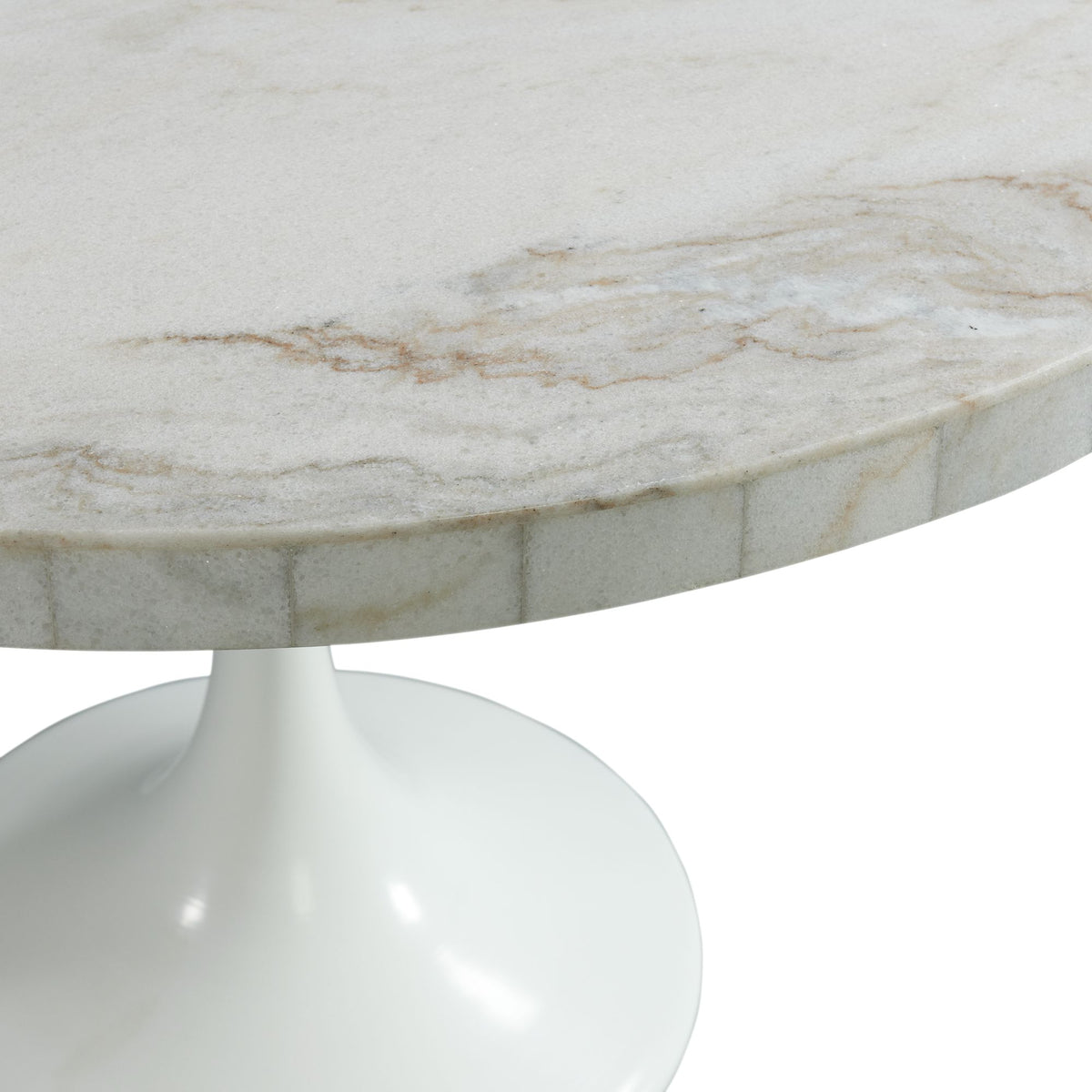 Celeste Round Dining Table in White
