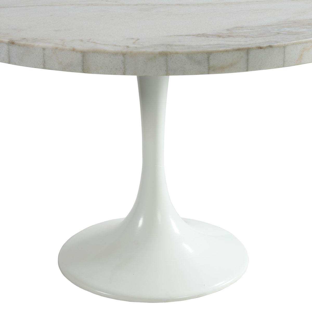 Celeste Round Dining Table in White