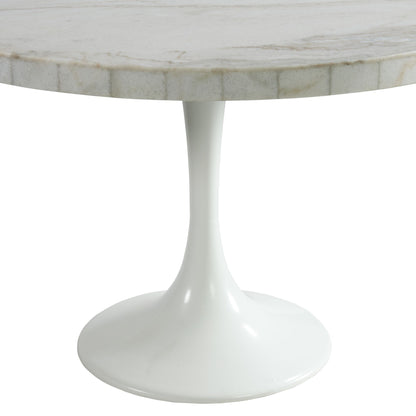 Celeste Round Dining Table in White
