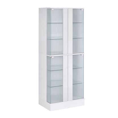 Chandra Cabinet with LED in Glossy White