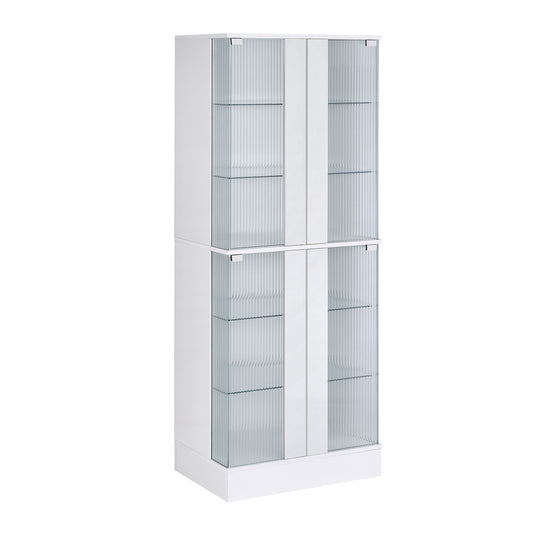 Chandra Cabinet with LED in Glossy White