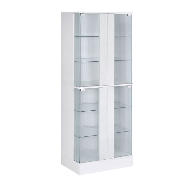Chandra Cabinet with LED in Glossy White