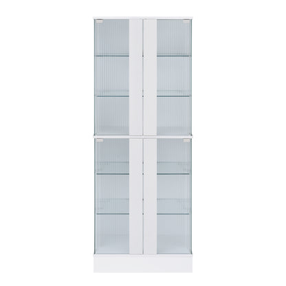 Chandra Cabinet with LED in Glossy White
