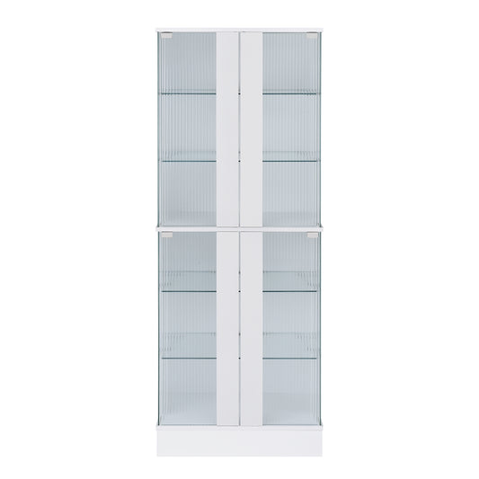 Chandra Cabinet with LED in Glossy White