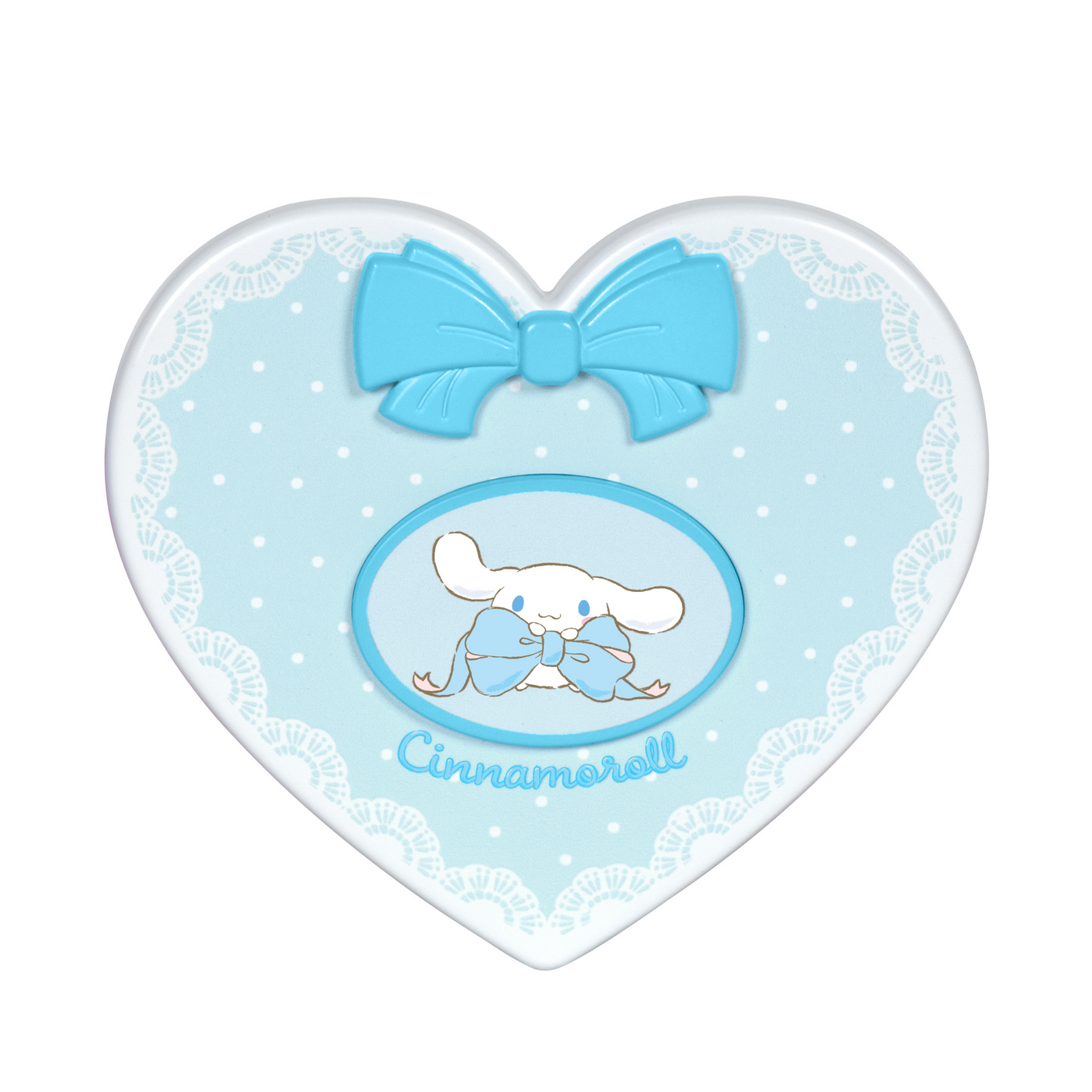 Cinnamoroll™ “Lovely Ribbon” LED Heart Compact Mirror