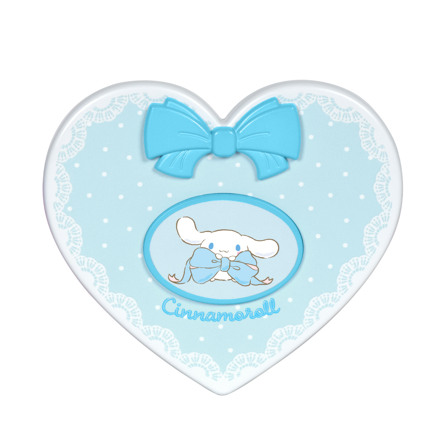 Cinnamoroll™ “Lovely Ribbon” LED Heart Compact Mirror