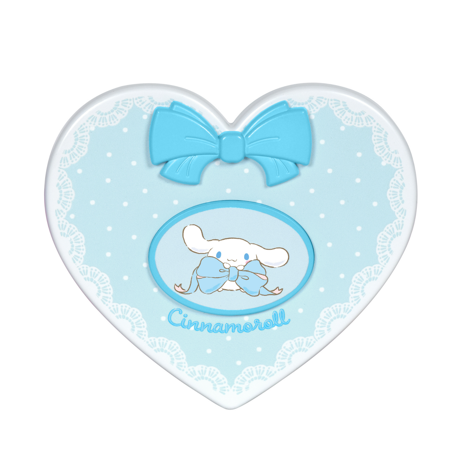 Cinnamoroll™ “Lovely Ribbon” LED Heart Compact Mirror