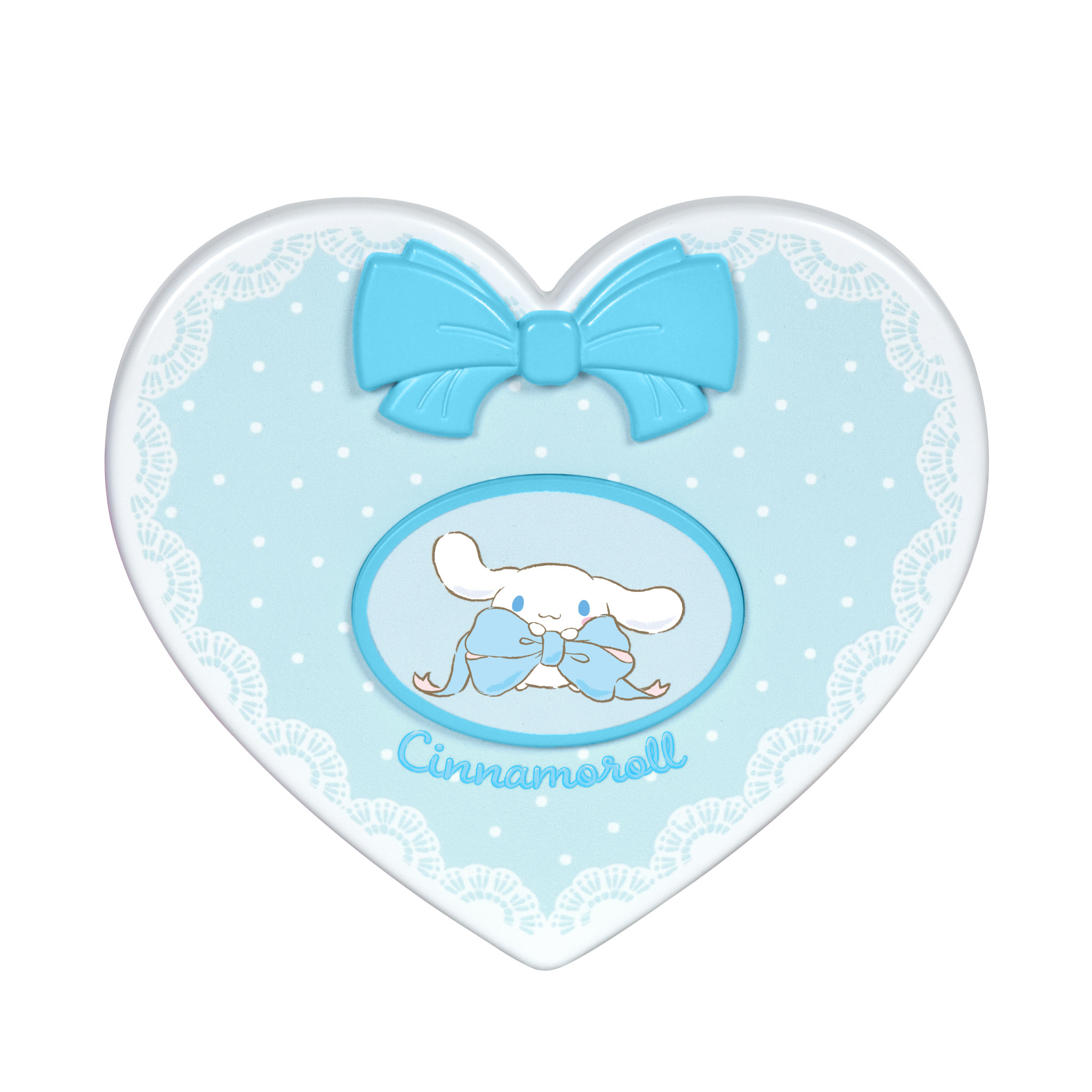 Cinnamoroll™ “Lovely Ribbon” LED Heart Compact Mirror