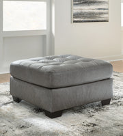 Clairette Court 2PC Sectional with Chaise & Oversized Ottoman Set