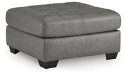 Clairette Court 2PC Sectional with Chaise & Oversized Ottoman Set