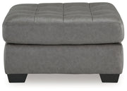 Clairette Court 2PC Sectional with Chaise & Oversized Ottoman Set