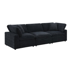 Cloud 9 Modular 3PC Living Room Set in Zaftag Ebony