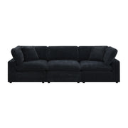 Cloud 9 Modular 3PC Living Room Set in Zaftag Ebony