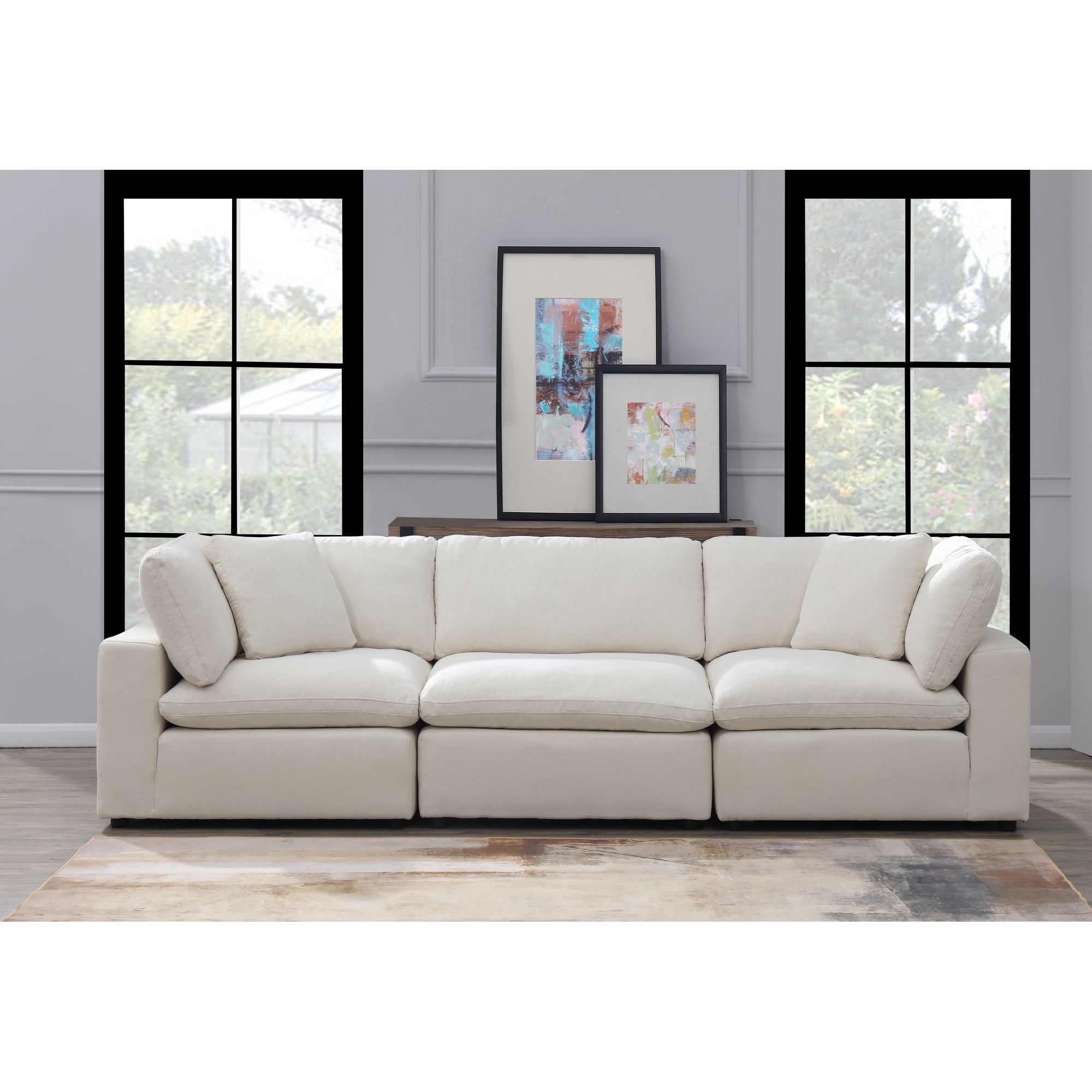 Cloud 9 Sectional 3 PC Garrison Cotton