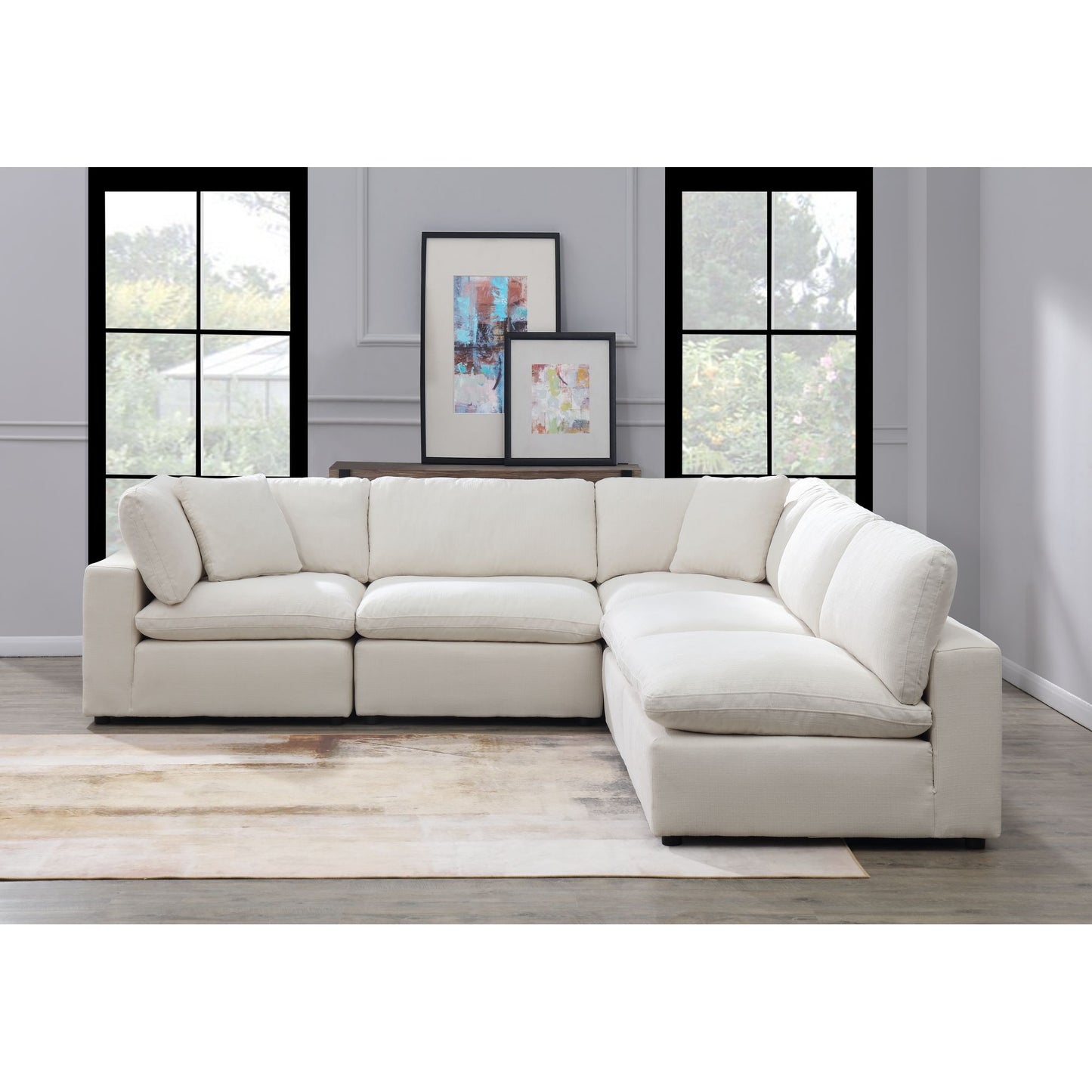 Cloud 9 Sectional 5PC Garrison Cotton