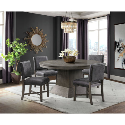 Collins Dining Table Complete in Grey