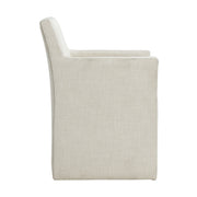 Collins Dining Arm Chair W/ Heirloom Taupe Fabric