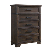 Colorado City Queen Storage 5PC Bedroom Set in Charcoal
