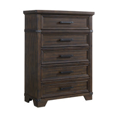 Colorado City Queen Storage 5PC Bedroom Set in Charcoal
