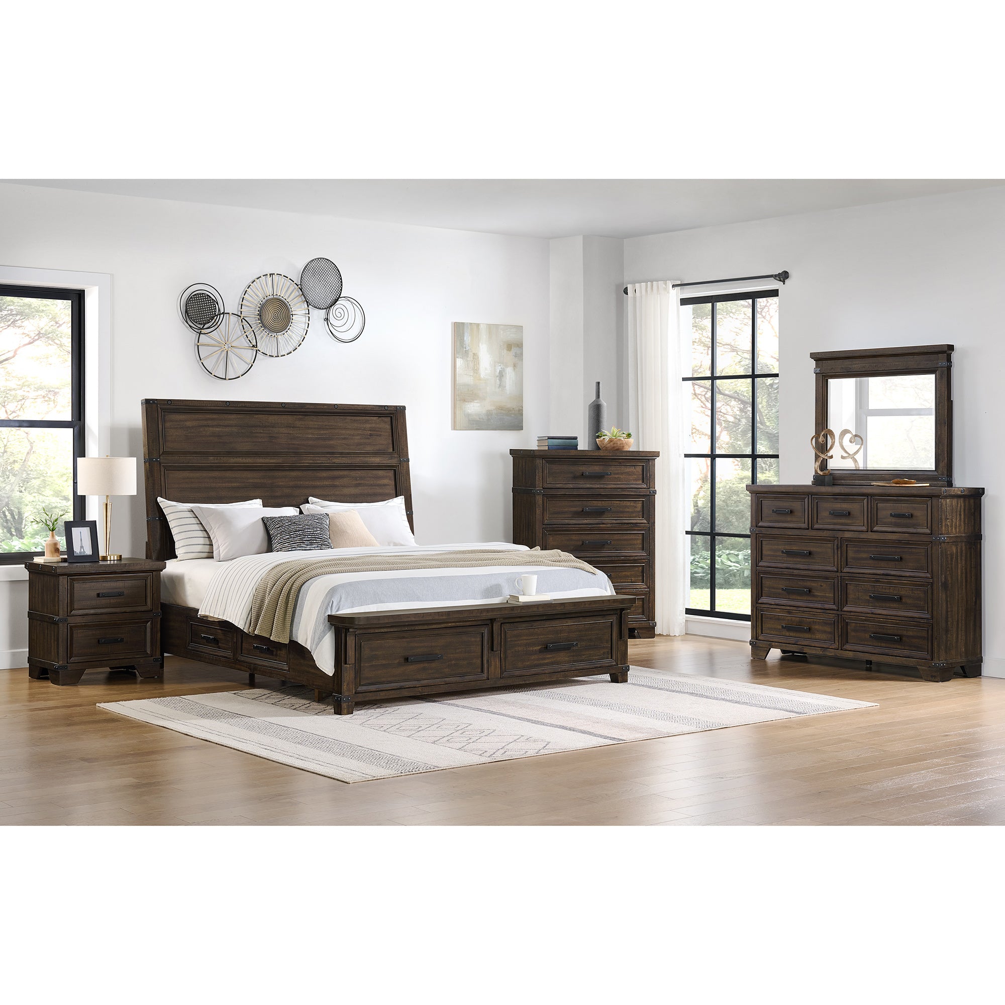 Colorado City Queen Storage Bed in Charcoal