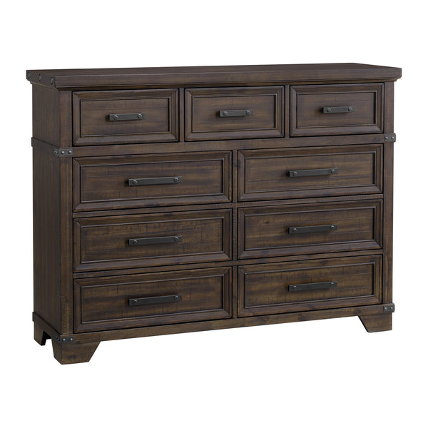 Colorado City 9-Drawer Dresser In Charcoal