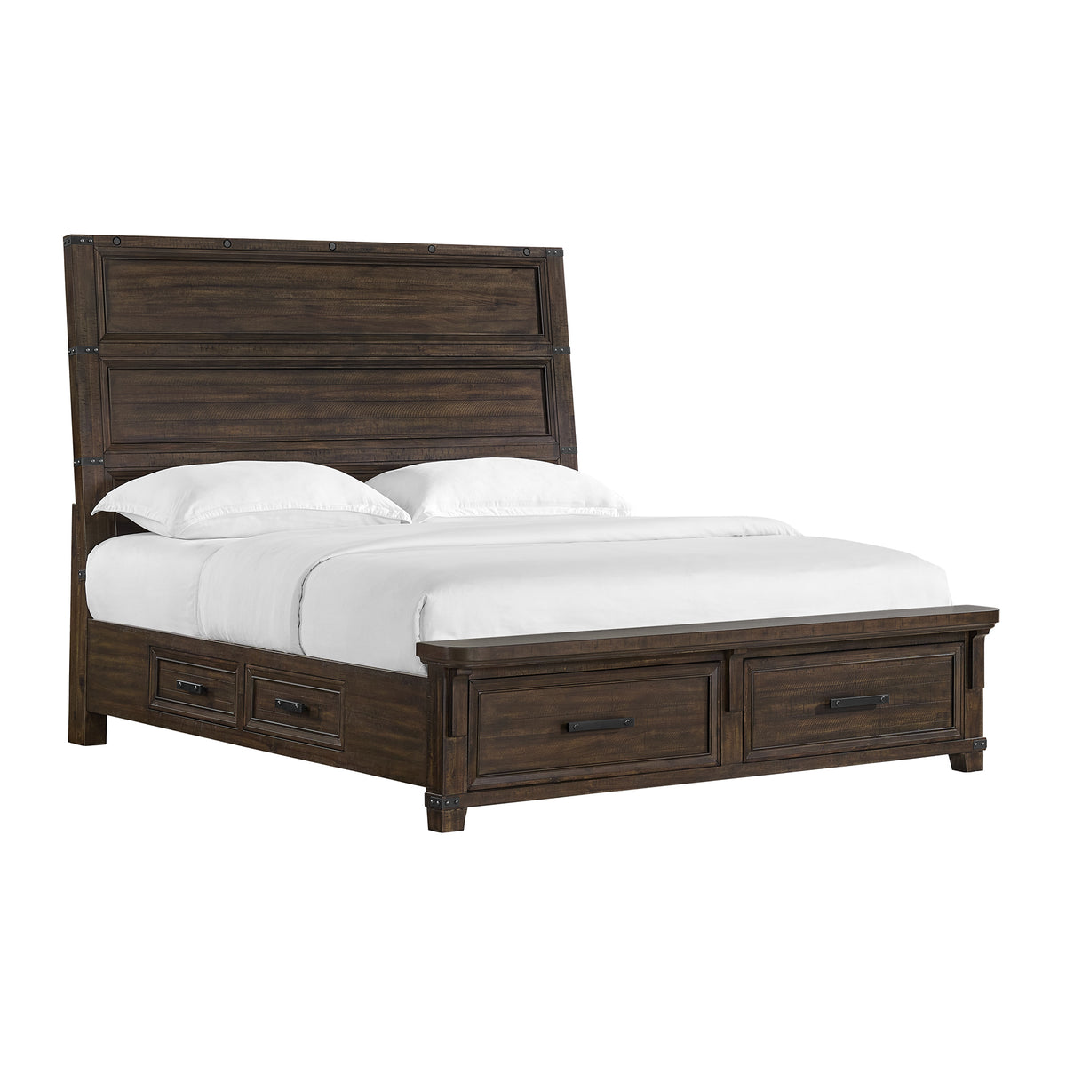 Colorado City King Storage 3Pc Bedroom Set In Charcoal