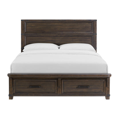 Colorado City King Storage Bed in Charcoal