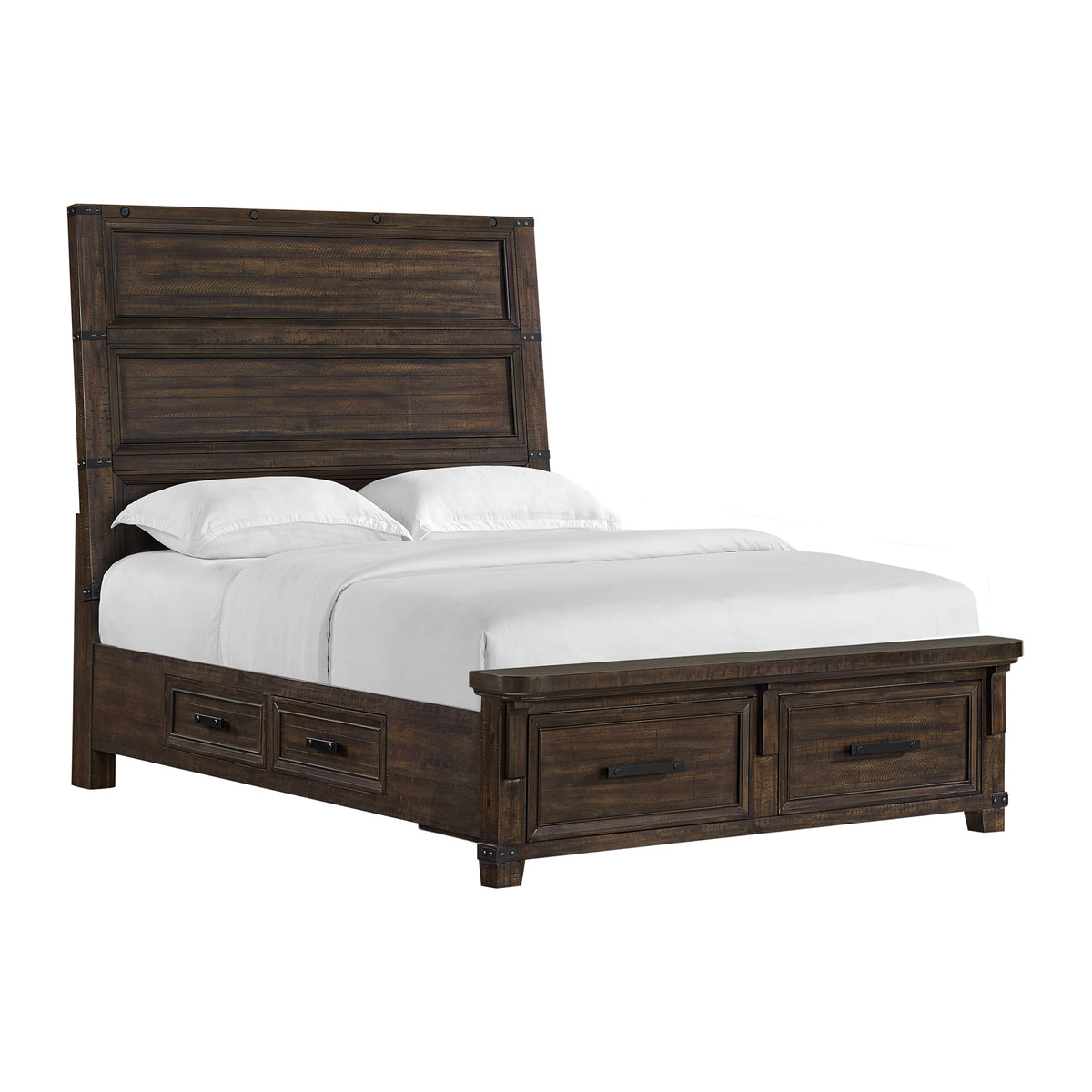Colorado City Queen Storage Bed In Charcoal