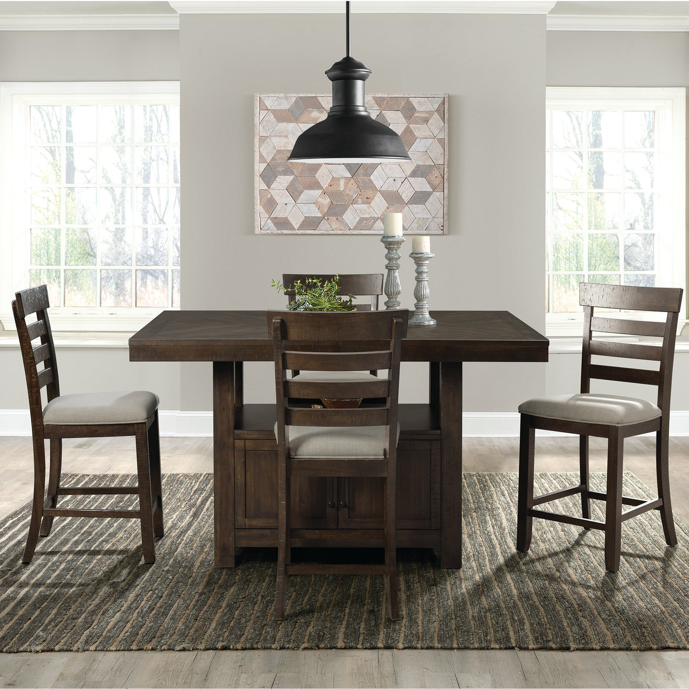 Colorado Counter Side Chair With Cushion Seat (2pcs per pack)