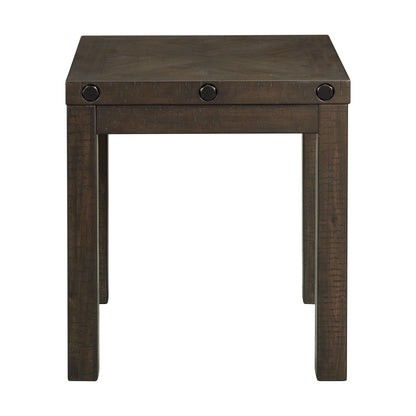 Colorado Occasional End Table w/USB/Power Charcoal