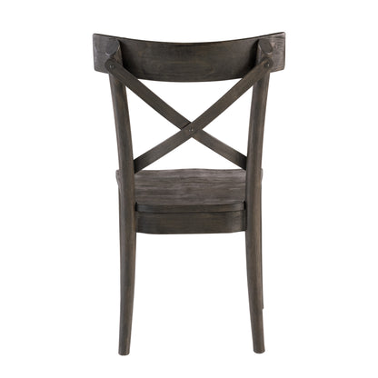(D210-43C) Coronado- Side Chair (2/Ctn)- Chocolate
