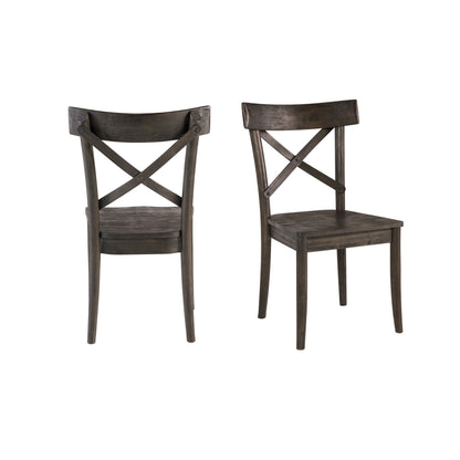 (D210-43C) Coronado- Side Chair (2/Ctn)- Chocolate