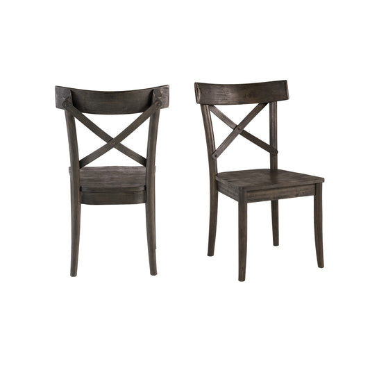 (D210-43C) Coronado- Side Chair (2/Ctn)- Chocolate