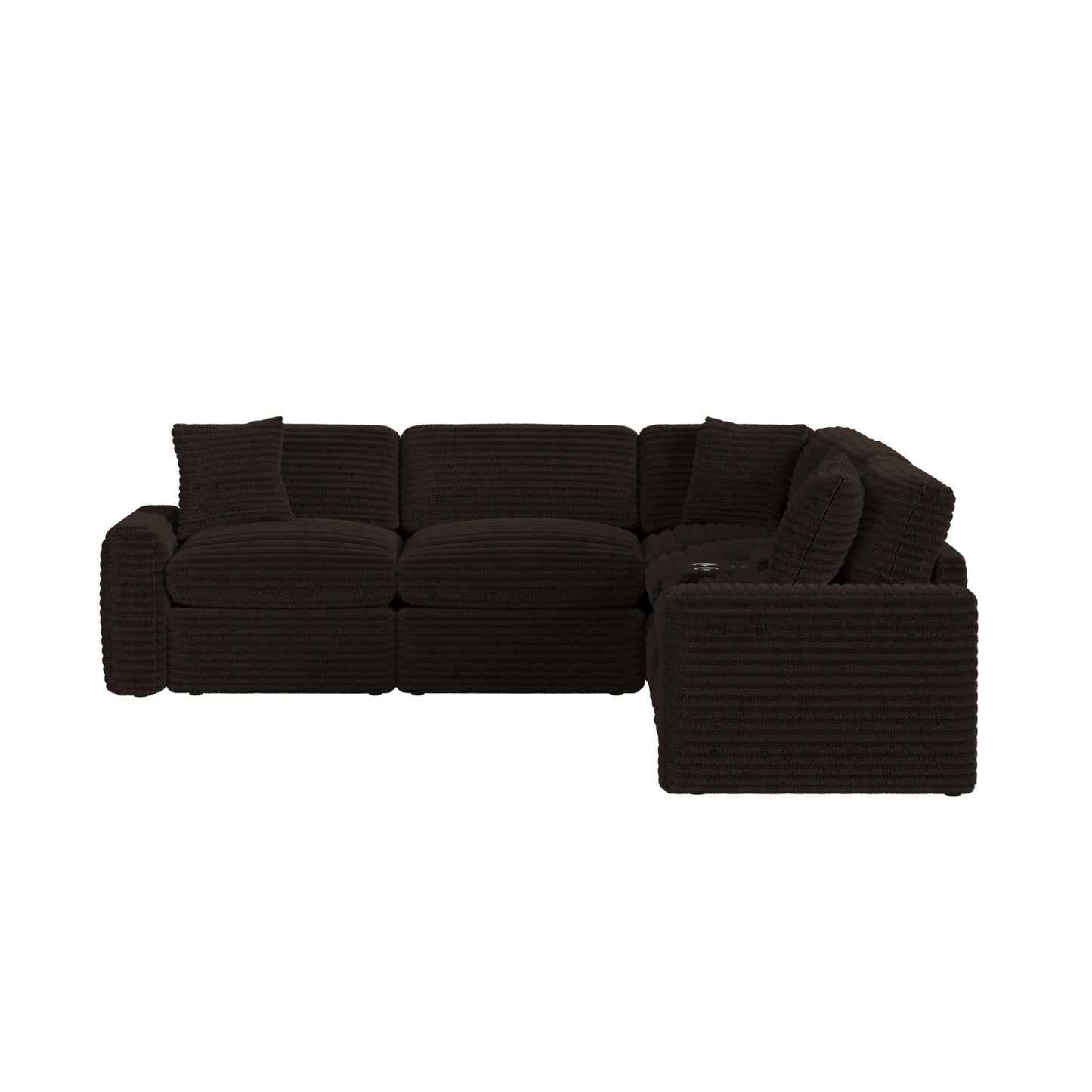 Corsicana 6PC Sectional Set in Masis Espresso